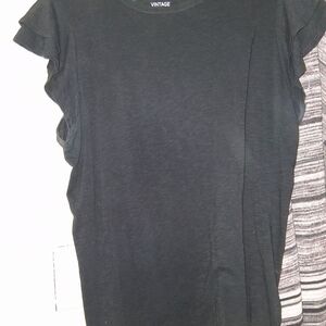 Vintage Black Short Sleeve Women's Tee